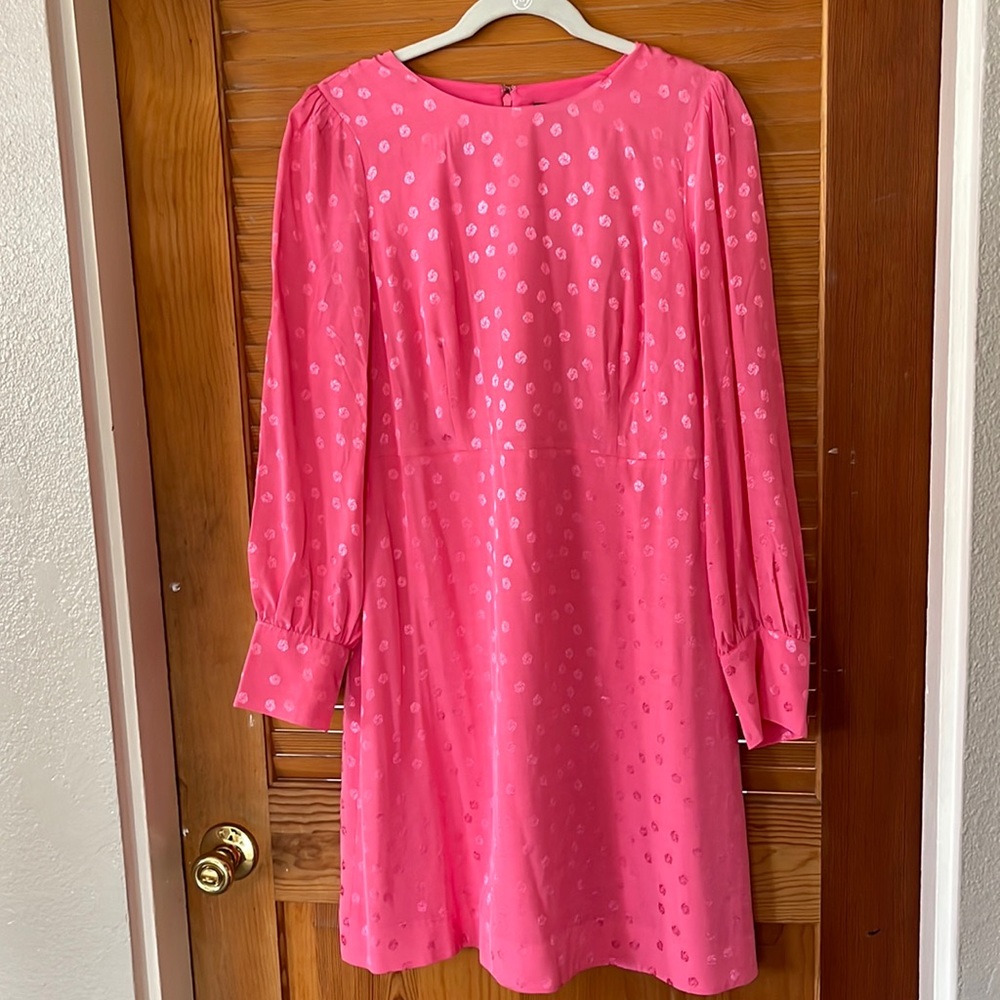 Pink Jacquered dress